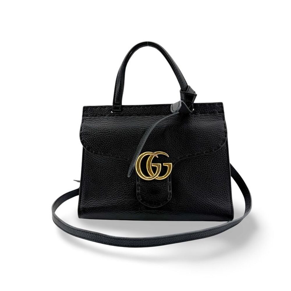 Gucci GG Marmont Small Top Handle Bag Black